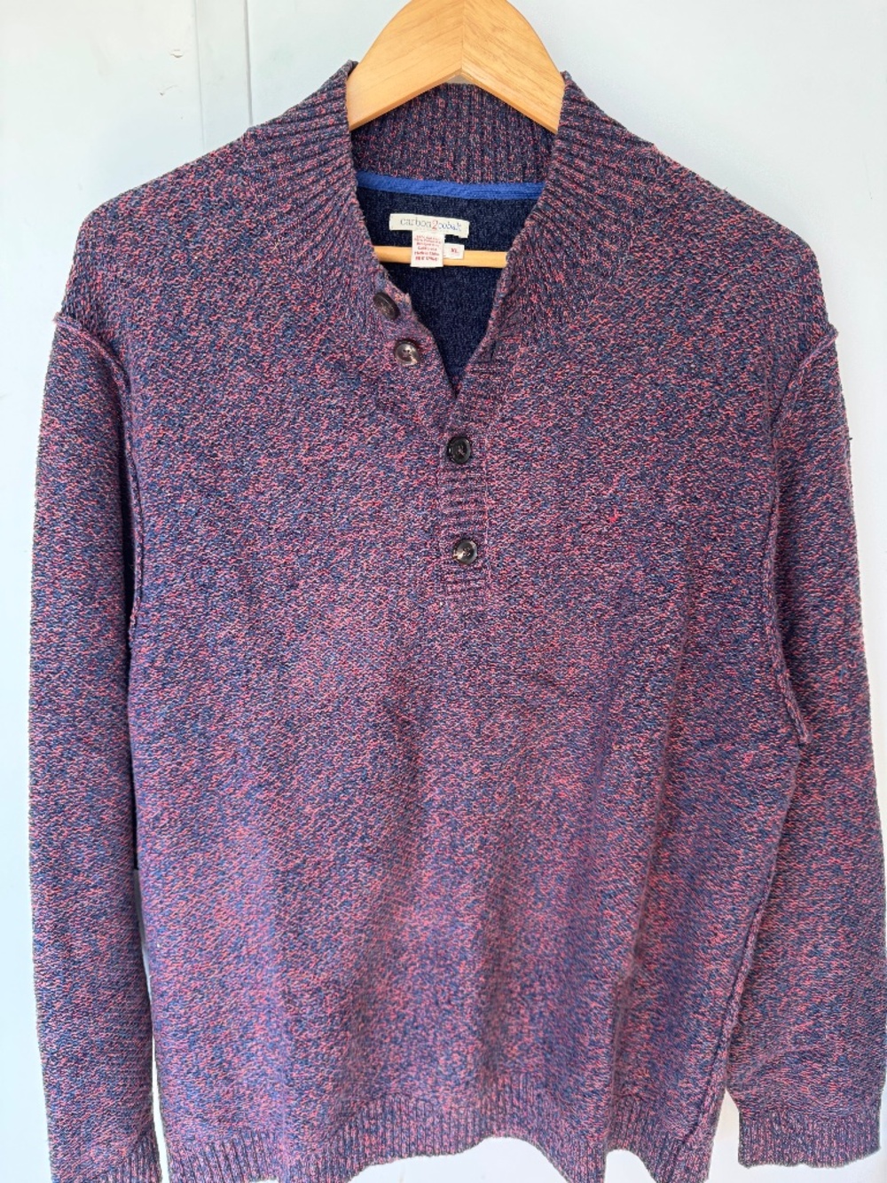 Carbon2Cobalt Henley Sweater
